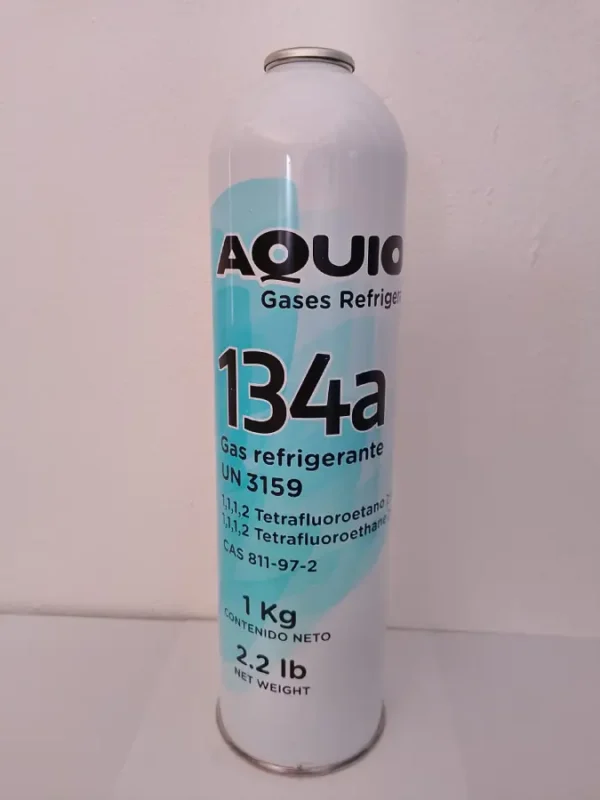 GAS REFRI AQUION 134A  LATA 1 KG. C/PIVO
