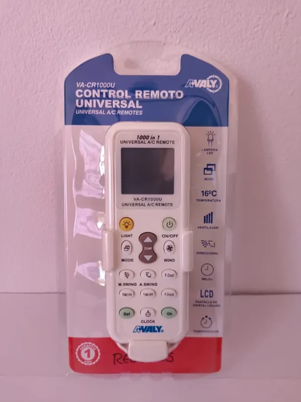 CONTROL REMOTO A,A UNIV. VA-CR1000U
