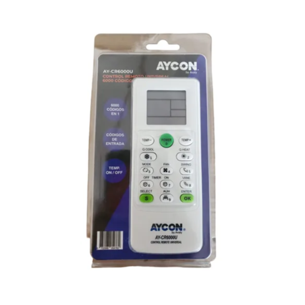 CONTROL REMOTO UNIVERSAL  AY-CR6000U