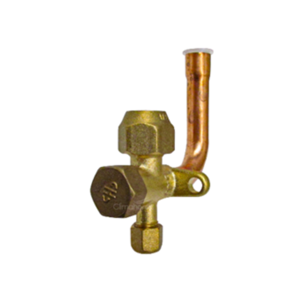 VALVULA DE SERV.TUBO CURVO 1/2" COLDTECK