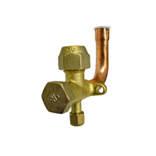 VALVULA DE SERV. TUBO CURVO 5/8" COLDTEC